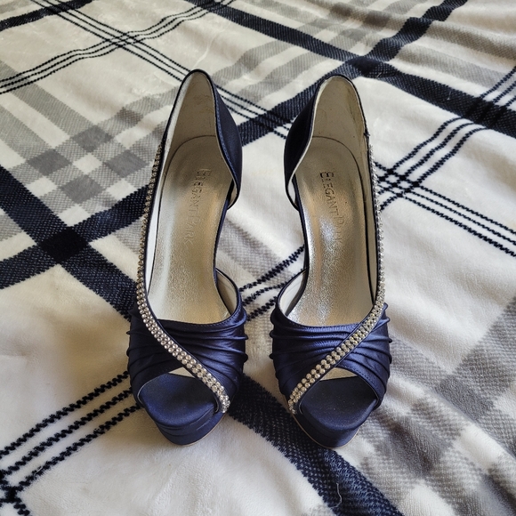Navy Blue Heels - Picture 3 of 4